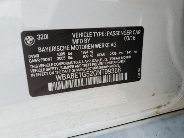 WBA8E1G52GNT99368 BMW 320 I