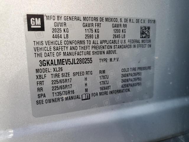 3GKALMEV5JL280255 GMC Terrain Sle