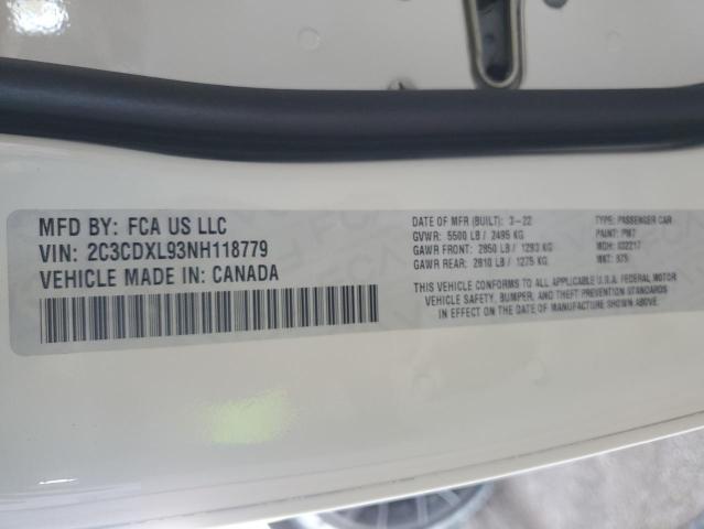 2C3CDXL93NH118779 Dodge Charger Srt Hellcat