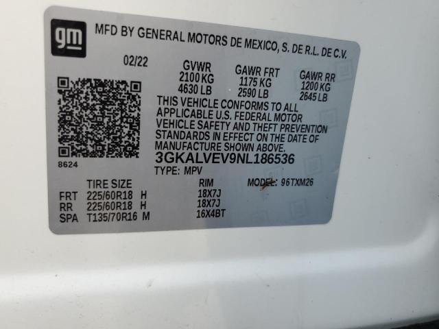 3GKALVEV9NL186536 GMC Terrain Slt