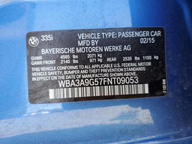 WBA3A9G57FNT09053 BMW 335 I