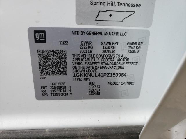 1GKKNUL41PZ150984 GMC ACADIA SLT