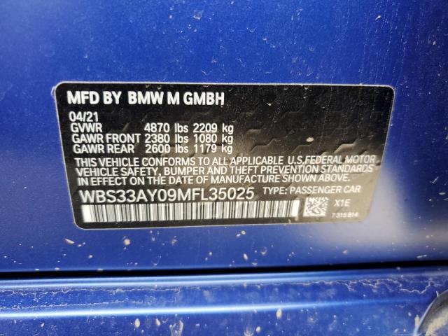 WBS33AY09MFL35025 BMW M3 Competition