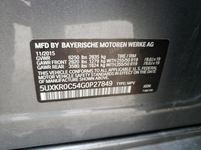 5UXKR0C54G0P27849 BMW X5 Xdrive35i
