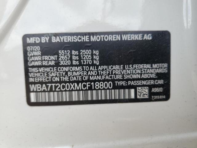 WBA7T2C0XMCF18800 BMW 740 I