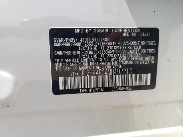JF2SKAFC4MH492213 Subaru Forester Premium