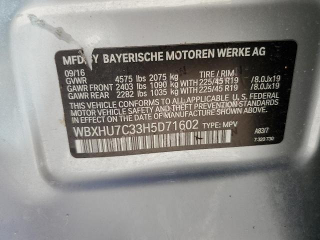 WBXHU7C33H5D71602 BMW X1 Sdrive28i