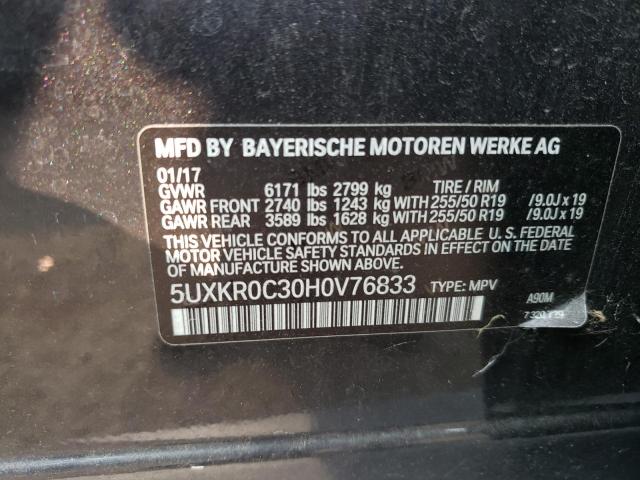 5UXKR0C30H0V76833 BMW X5 Xdrive35i
