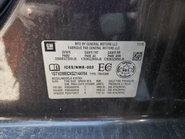1GTV2MECXGZ144784 GMC Sierra K1500 Sle