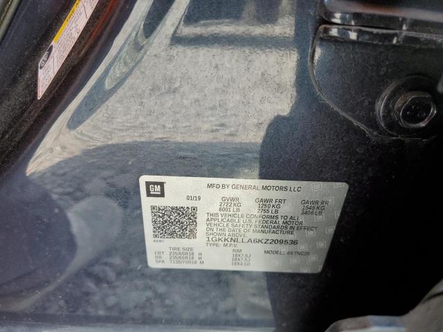 1GKKNLLA6KZ209536 GMC ACADIA SLE