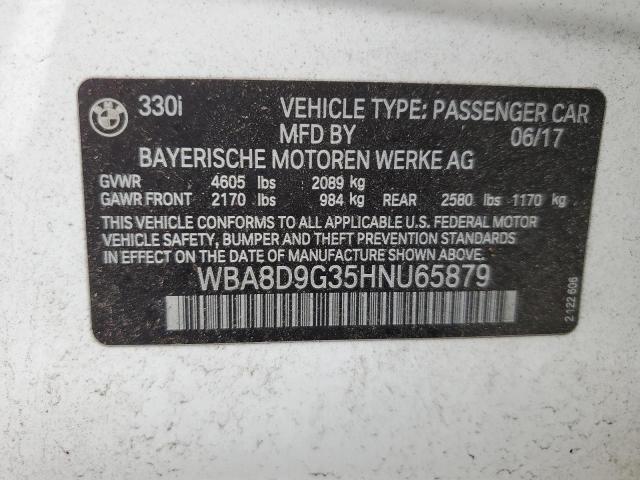WBA8D9G35HNU65879 BMW 330 XI