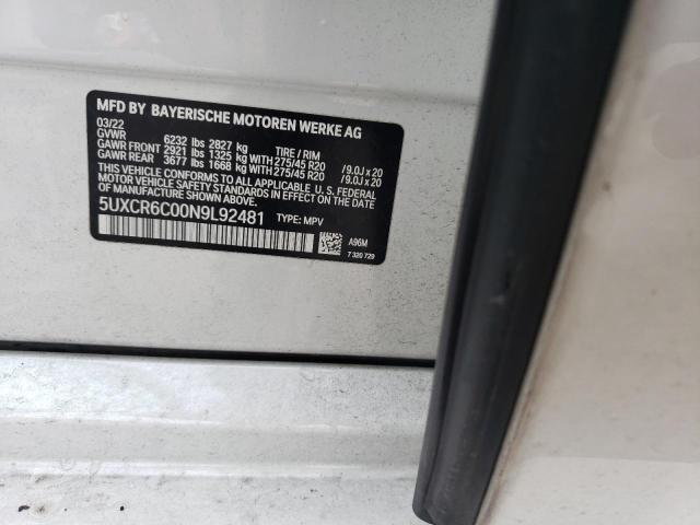 5UXCR6C00N9L92481 BMW X5 Xdrive40i