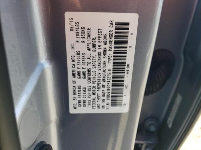 19UUB1F51FA027510 Acura TLX TECH