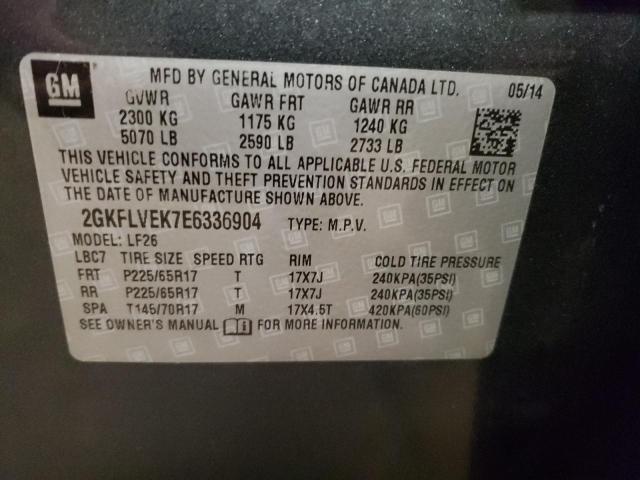 2GKFLVEK7E6336904 GMC Terrain Sle