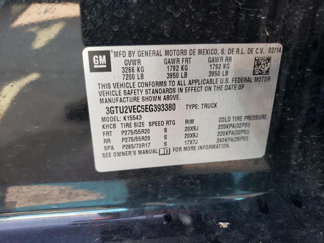 3GTU2VEC5EG393380 GMC Sierra K1500 Slt