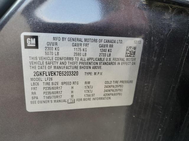 2GKFLVEK7E6203320 GMC Terrain Sle