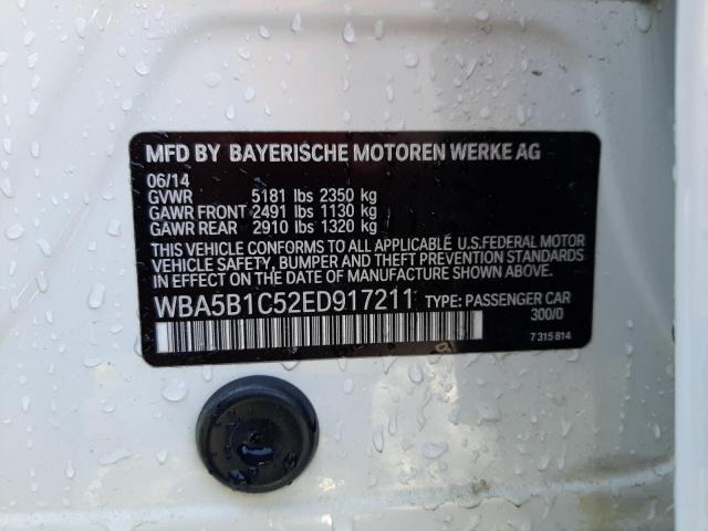 WBA5B1C52ED917211 BMW 535 I