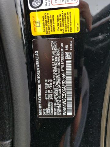 WBA4W3C5XKAF92559 BMW 430I