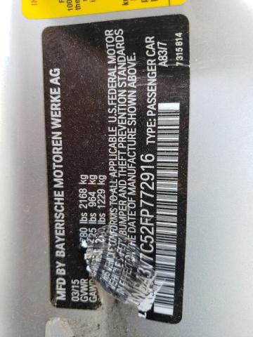 WBA3V7C52FP772916 BMW 428 I Sulev