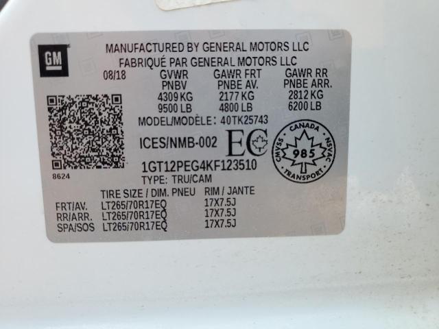 1GT12PEG4KF123510 GMC Sierra K2500 Sle
