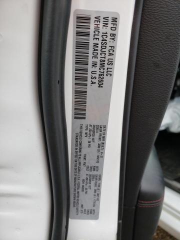 1C4SDJCT8MC762604 Dodge Durango R/t