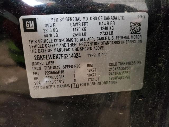 2GKFLWEK7F6214924 GMC Terrain Sle