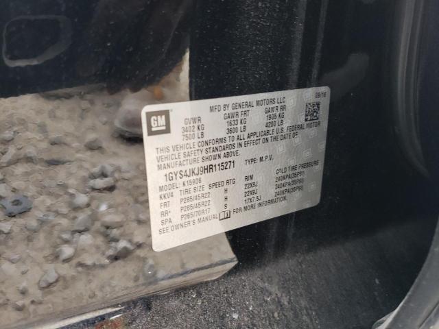 1GYS4JKJ9HR115271 Cadillac Escalade Esv Premium Luxury