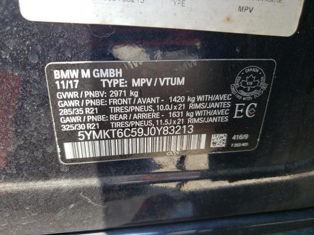 5YMKT6C59J0Y83213 BMW X5 M