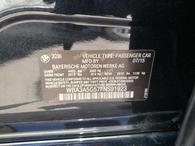 WBA3A5G57FNS91923 BMW 328 I