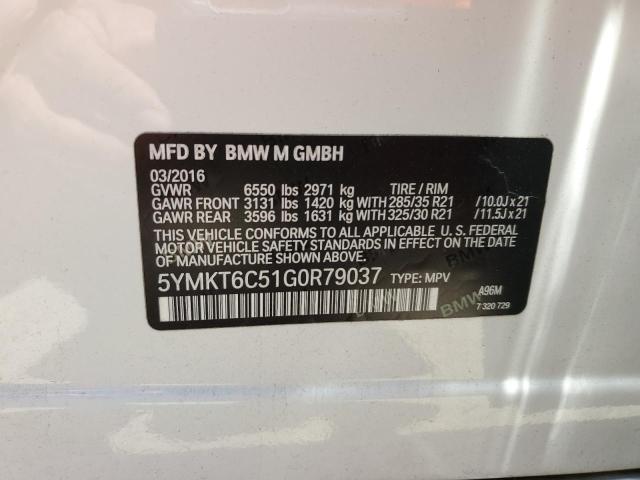 5YMKT6C51G0R79037 BMW X5 M