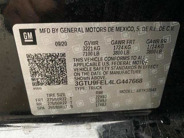 3GTU9FEL4LG447668 GMC Sierra K1500 Denali