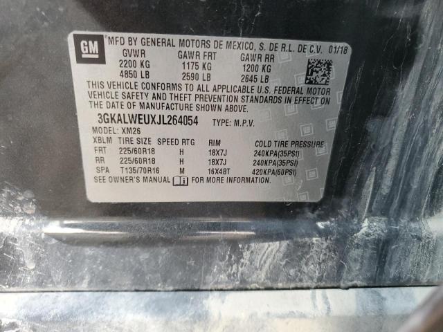 3GKALWEUXJL264054 GMC Terrain Slt