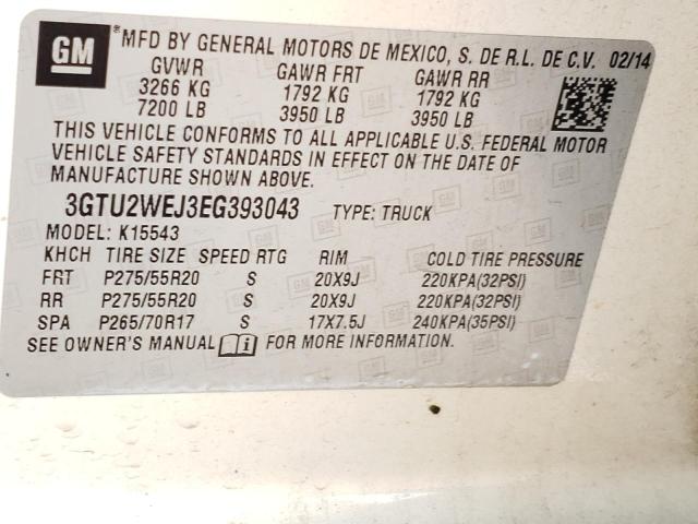 3GTU2WEJ3EG393043 GMC Sierra K1500 Denali