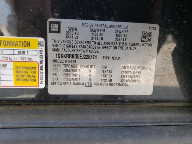 1GKKRRKD5EJ228374 GMC Acadia Slt-1