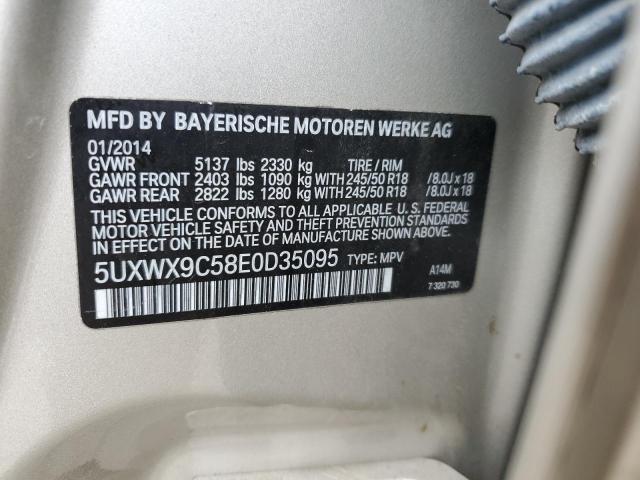 5UXWX9C58E0D35095 BMW X3 Xdrive28i