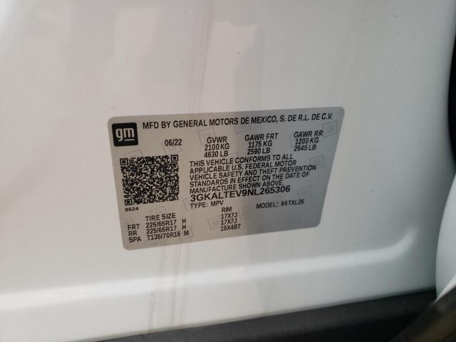 3GKALTEV9NL265306 GMC Terrain Sle