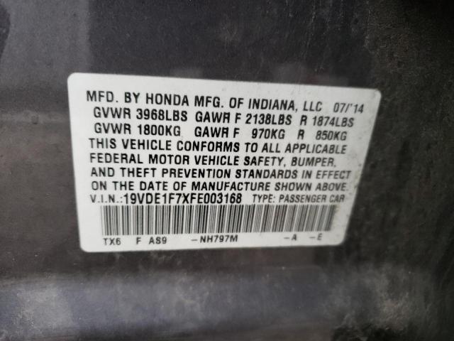 19VDE1F7XFE003168 Acura Ilx 20 Tech