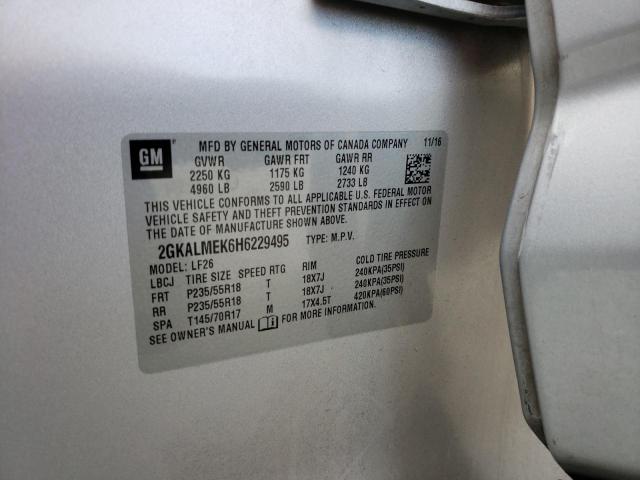 2GKALMEK6H6229495 GMC Terrain Sle