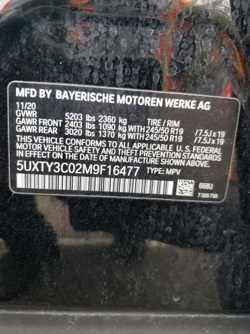 5UXTY3C02M9F16477 BMW X3 Sdrive30i