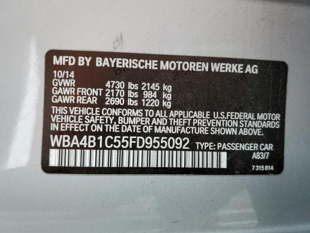 WBA4B1C55FD955092 BMW 435 I Gran Coupe