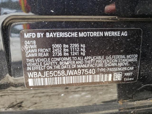 WBAJE5C58JWA97540 BMW 540 I