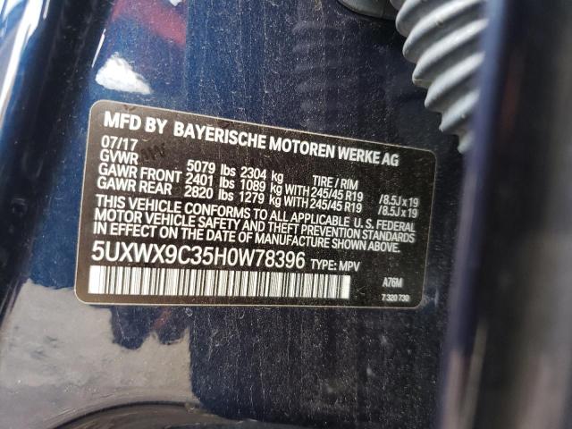 5UXWX9C35H0W78396 BMW X3 Xdrive28i