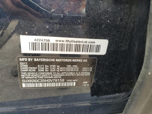 5UXKR0C35H0V79159 BMW X5 Xdrive35i