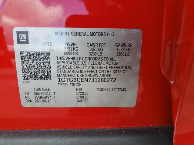 1GTG6CEN7J1280272 GMC CANYON SLE