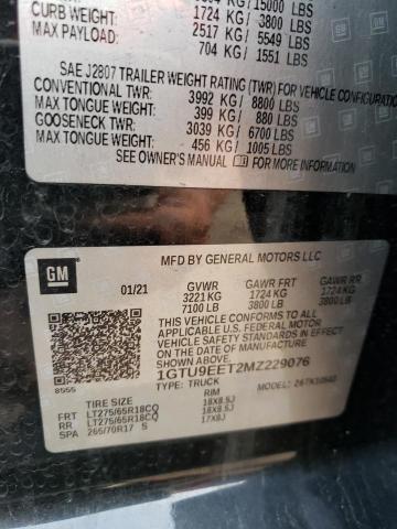 1GTU9EET2MZ229076 GMC Sierra K1500 At4
