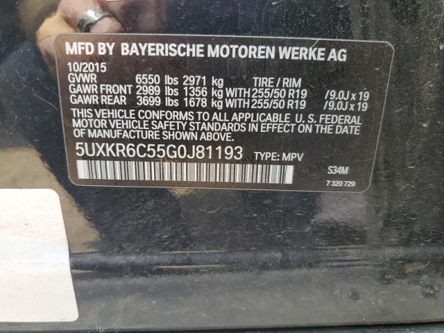 5UXKR6C55G0J81193 BMW X5 Xdrive50i