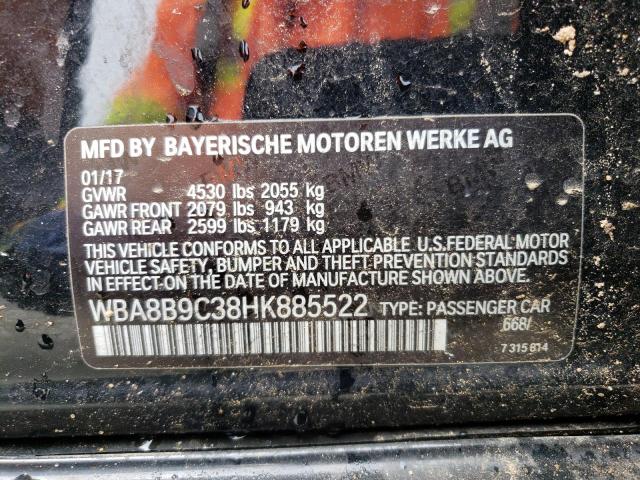 WBA8B9C38HK885522 BMW 330 I