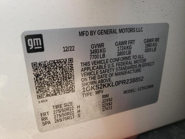 1GKS2KKL0PR238852 GMC Yukon Xl Denali Ultimate