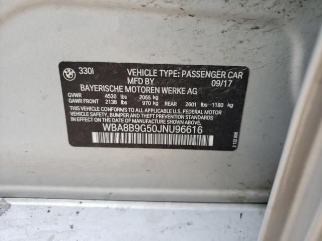 WBA8B9G50JNU96616 BMW 330 I