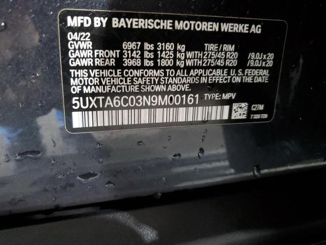 5UXTA6C03N9M00161 BMW X5 Xdrive45e
